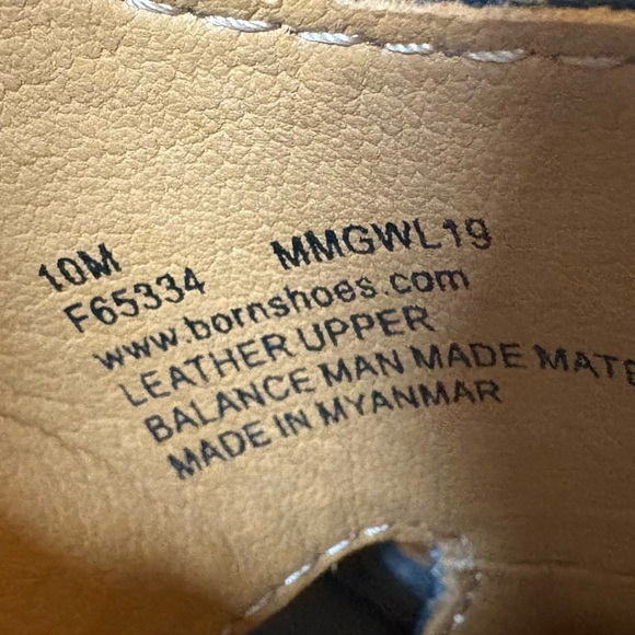 Born Blue Genuine Leather Slingback Peep Toe Heels Clogs Cushioned Size 10 NWOT - Picture 4 of 14